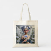 Tote Bag Belle fée de septembre en Asters (Dos)