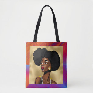Tote Bag Belle Femme de style Afrocentrique