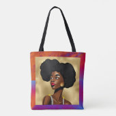 Tote Bag Belle Femme de style Afrocentrique (Dos)