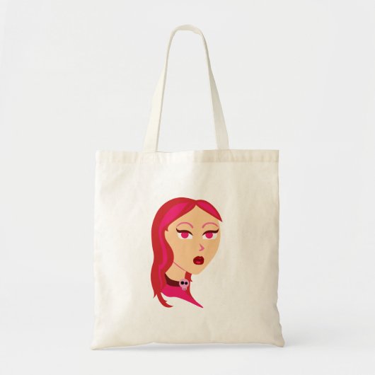 Tote Bag Belle fille de crâne (Devant)