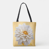 Tote Bag Belle fleur blanche 3d (Dos)