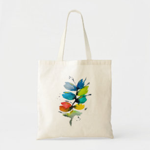 Tote Bag Belle fleur d'aquarelle florale colorée