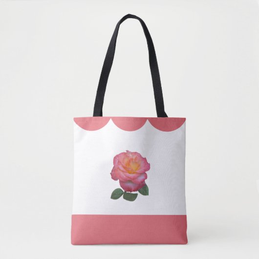 Tote Bag Belle Fleur de Rose (Devant)