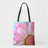 Tote Bag Belle Fleur rose Gros plan Photo (Devant)