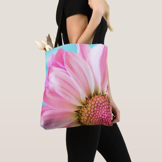 Tote Bag Belle Fleur rose Gros plan Photo (De près)