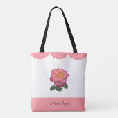 Tote Bag Belle Fleur Rose Nature (Dos)