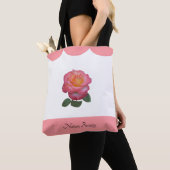 Tote Bag Belle Fleur Rose Nature (De près)