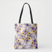 Tote Bag Belle florale jaune (Devant)