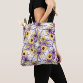 Tote Bag Belle florale jaune (De près)