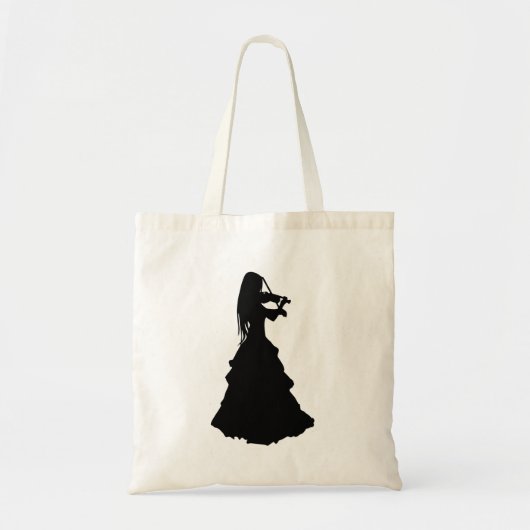 Tote Bag Belle Gitane Joue du Violon (Devant)