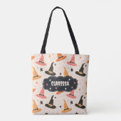Tote Bag Belle Halloween sorcière Casquette Trick ou traite (Dos)