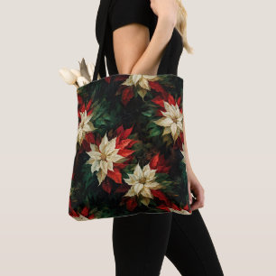 Tote Bag Belle illustration de pointes blanches et rouges
