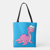 Tote Bag Belle Illustration Du Monstre Loch Ness. (Dos)