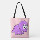 Tote Bag Belle Illustration D'Un Tricératops. (Dos)