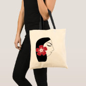 Tote Bag Belle Illustration féminine femme (Devant (produit))
