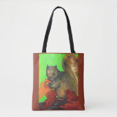 Tote Bag belle impression d'écureuil (Devant)