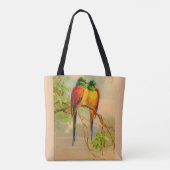 Tote Bag belle impression d'oiseaux (Dos)