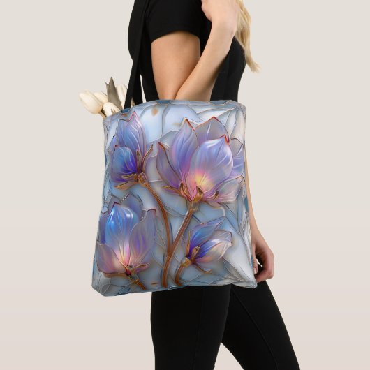Tote Bag Belle Iridescente Soleil Lit Floral (De près)