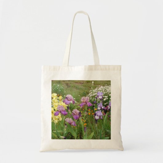 Tote Bag Belle Iris Fleur violet Fleur Photo (Devant)