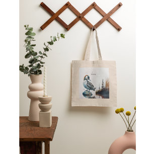 Tote Bag belle laine sur l'eau en aquarelle