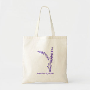 Tote Bag Belle Lavande Fleur Dessin Botanique Fourre-tout B