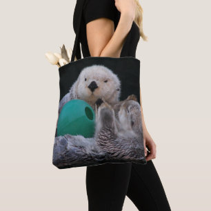 Tote Bag Belle Loutres de mer joueuses