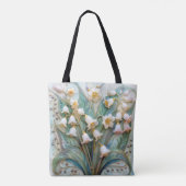 Tote Bag Belle Lys de la Vallée Printemps Floral (Dos)