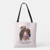 Tote Bag Belle maman et fille noire (Dos)