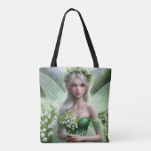 Tote Bag Belle May Fairy dans Lilies de la Vallée (Dos)