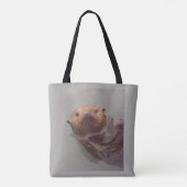 Tote Bag Belle Mer Otter Vue Océan Baignade Conçue (Dos)