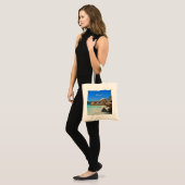 Tote Bag Belle Mer Tropicale avec Côte Rocheuse Couverte (Devant (modèle))