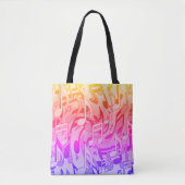 Tote Bag Belle musique Joyeuses couleurs vives notes musica (Devant)