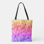 Tote Bag Belle musique Joyeuses couleurs vives notes musica (Dos)