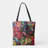 Tote Bag Belle peinture abstraite colorée (Dos)