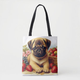 Tote Bag Belle peinture Vintage Carlin