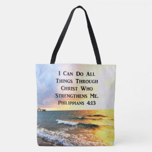 TOTE BAG BELLE PHILIPPIENNE 4:13 PHOTO DE LA SCRIPTURE