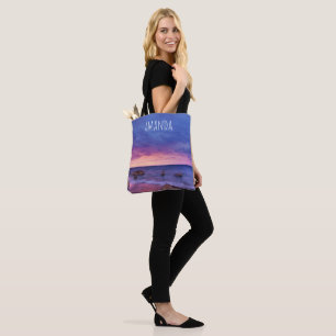 Tote Bag Belle photo côtière du coucher de soleil
