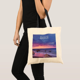 Tote Bag Belle photo côtière du coucher de soleil