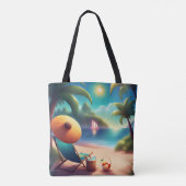 Tote Bag belle plage (Dos)