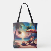Tote Bag belle plage (Dos)