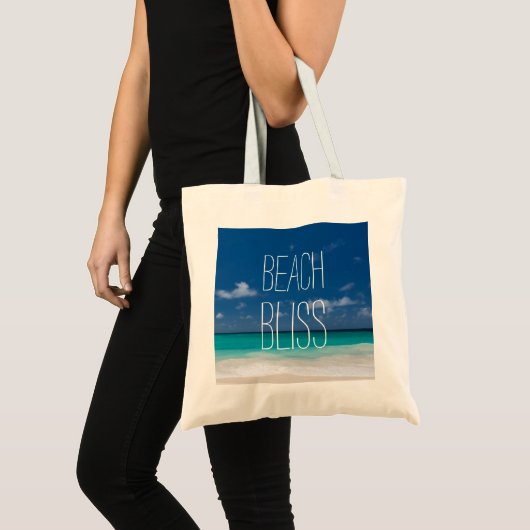 Tote Bag Belle plage tropicale (Devant (produit))