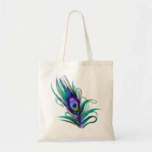 Tote Bag Belle plume de paon
