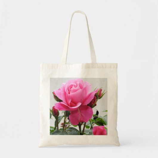 Tote Bag Belle rose rose rose (Devant)