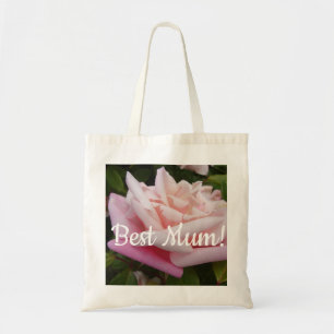 Tote Bag Belle rose rose rose Meilleure fleur maman design