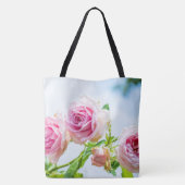 Tote Bag Belle rose rosée fleur dans le jardin (Dos)