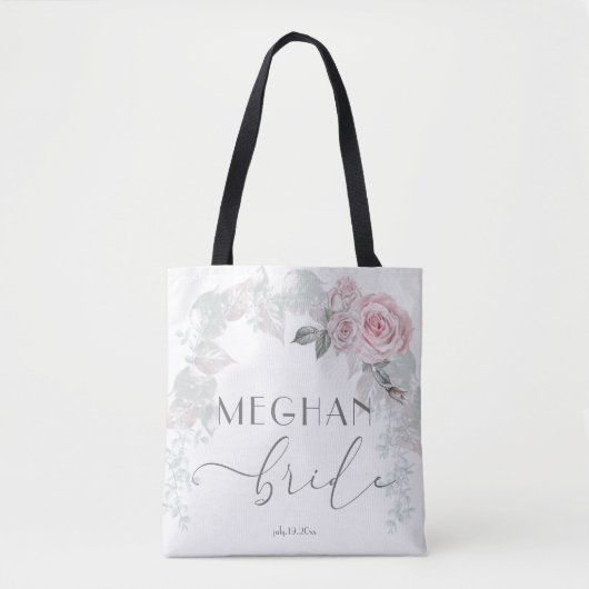 Tote Bag Belle Roses roses roses roses roses BarefootBride™ (Devant)