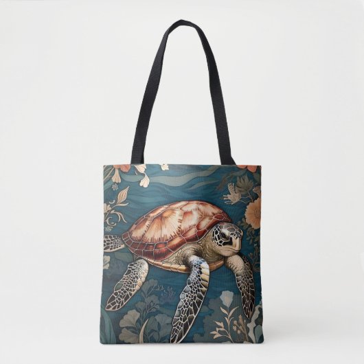 Tote Bag Belle tortue sous-marine (Devant)