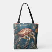 Tote Bag Belle tortue sous-marine (Dos)