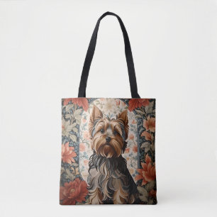 Tote Bag Belle Yorkie   Yorkshire Terrier Portrait