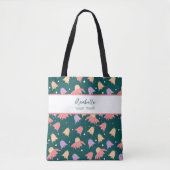 Tote Bag Belles fleurs de champ avec nom (Devant)